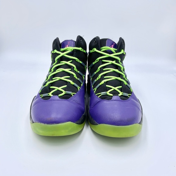 Nike Jordan Prime Flight 616846-018 Purple Black Green Sneakers Men’s Size 8.5 - Picture 3 of 11